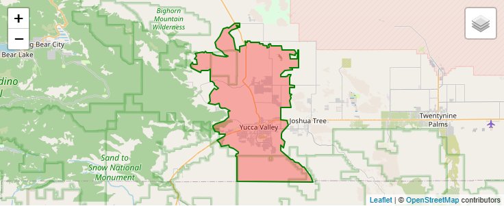 ZIP Code 92284 - Yucca Valley, California | Map, Demographics