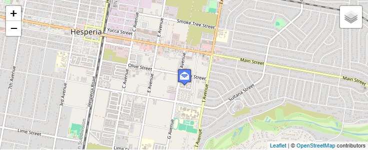Map of ZIP Code 92340 in Hesperia, CA — click to open interactive map