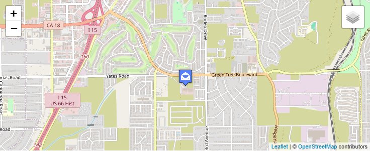 Map of ZIP Code 92393 in Victorville, CA — click to open interactive map