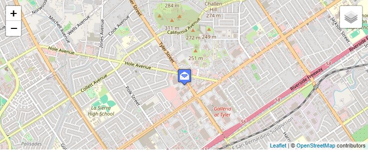Map of ZIP Code 92513 in Riverside, CA — click to open interactive map