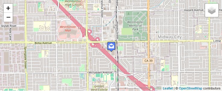 Map of ZIP Code 92685 in Westminster, CA — click to open interactive map