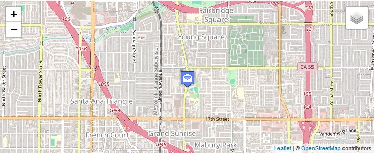 Map of ZIP Code 92711 in Santa Ana, CA — click to open interactive map