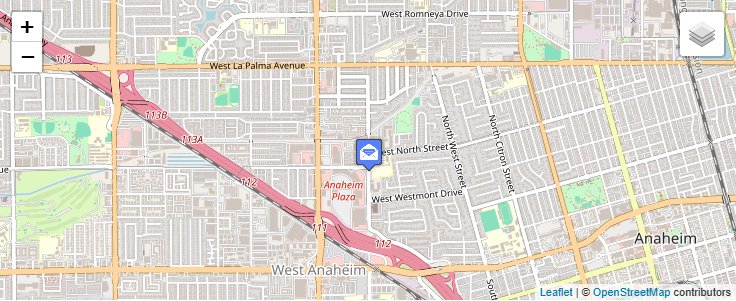Map of ZIP Code 92803 in Anaheim, CA — click to open interactive map