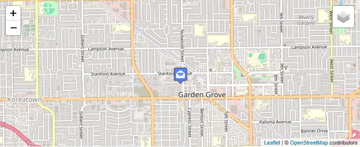 Map of ZIP Code 92842 in Garden Grove, CA — click to open interactive map