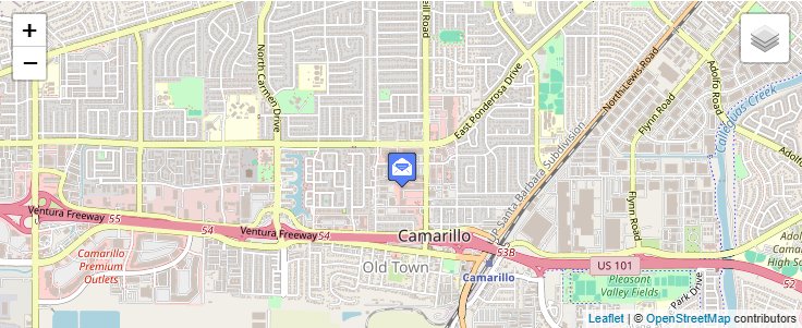 Map of ZIP Code 93011 in Camarillo, CA — click to open interactive map