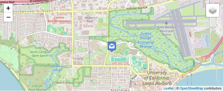 Map of ZIP Code 93107 in Santa Barbara, CA — click to open interactive map