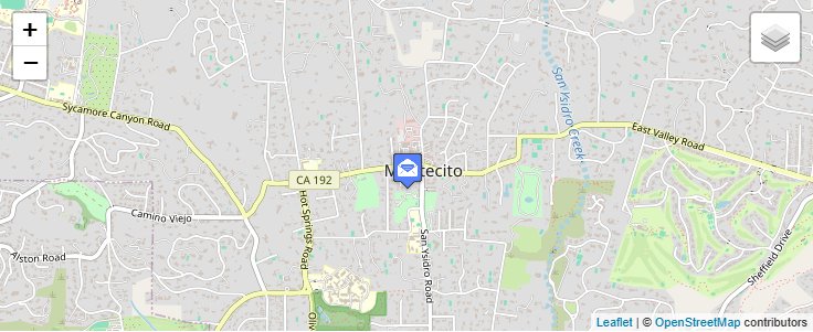 Map of ZIP Code 93150 in Santa Barbara, CA — click to open interactive map