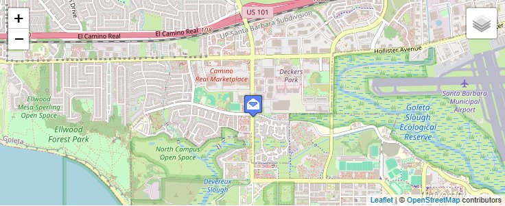 Map of ZIP Code 93199 in Goleta, CA — click to open interactive map