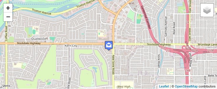 Map of ZIP Code 93389 in Bakersfield, CA — click to open interactive map