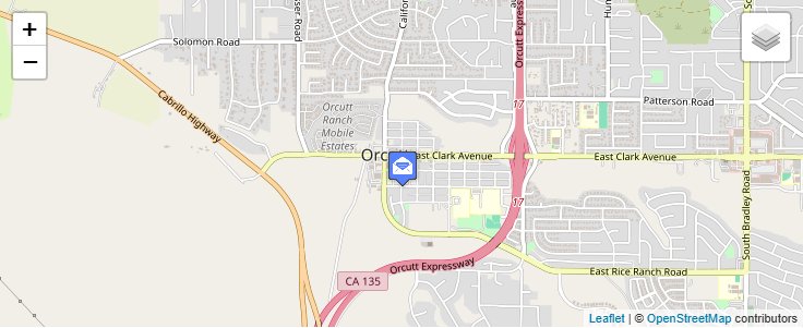 Map of ZIP Code 93457 in Santa Maria, CA — click to open interactive map