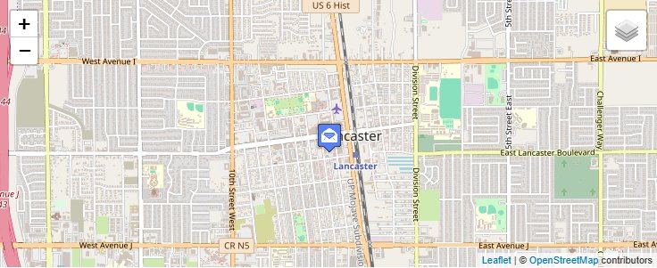 Map of ZIP Code 93584 in Lancaster, CA — click to open interactive map