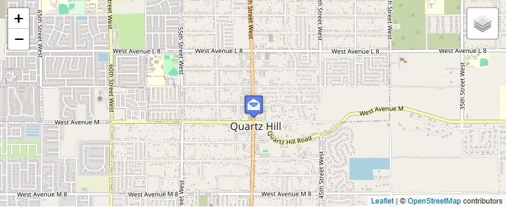 Map of ZIP Code 93586 in Lancaster, CA — click to open interactive map
