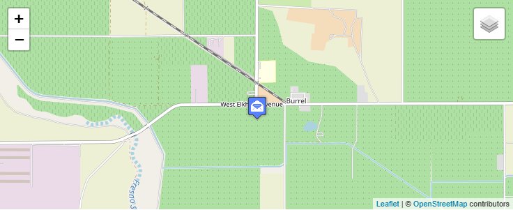 Map of ZIP Code 93607 in Burrel, CA — click to open interactive map