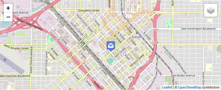 Map of ZIP Code 93724 in Fresno, CA — click to open interactive map