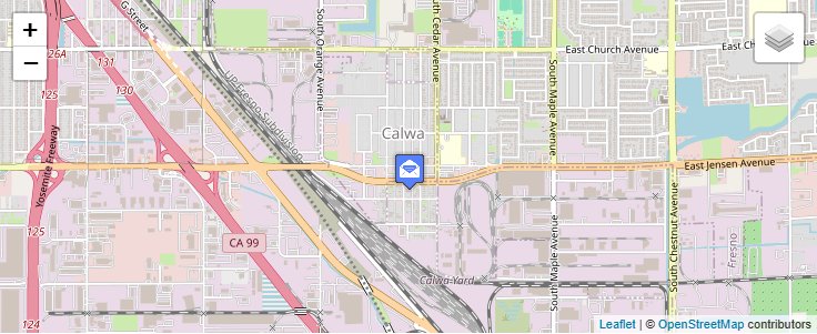 Map of ZIP Code 93745 in Fresno, CA — click to open interactive map