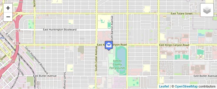 Map of ZIP Code 93750 in Fresno, CA — click to open interactive map