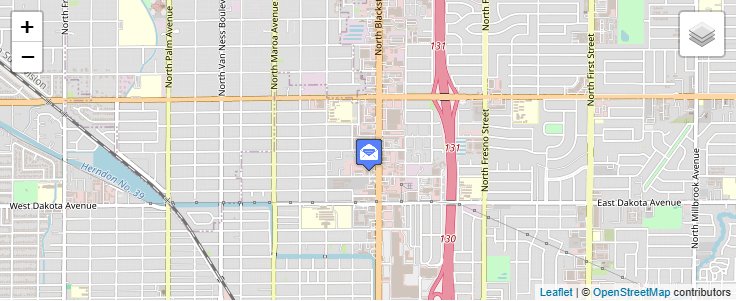 Map of ZIP Code 93755 in Fresno, CA — click to open interactive map