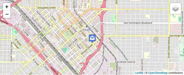 Map of ZIP Code 93760 in Fresno, CA — click to open interactive map