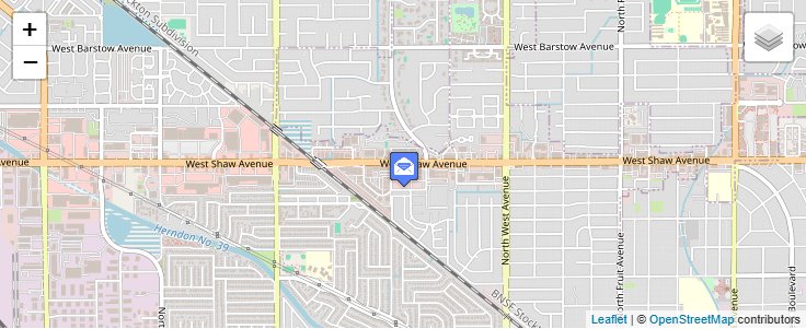 Map of ZIP Code 93765 in Fresno, CA — click to open interactive map