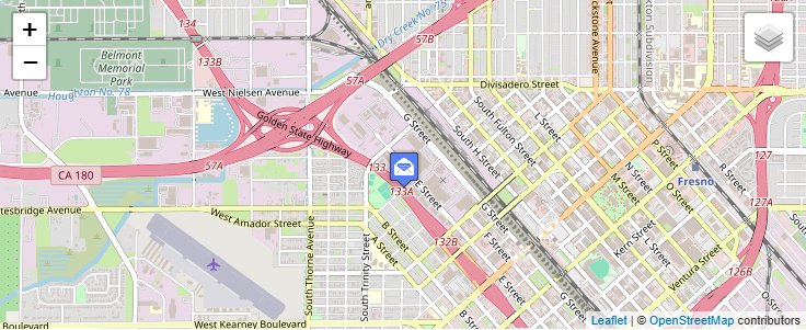 Map of ZIP Code 93777 in Fresno, CA — click to open interactive map