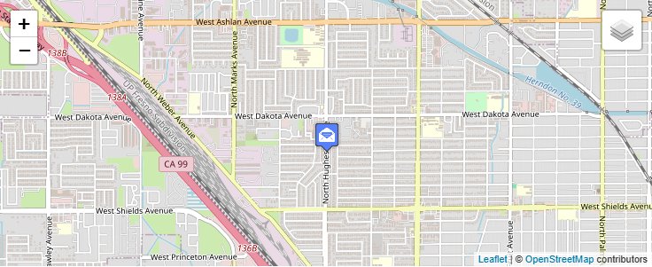 Map of ZIP Code 93790 in Fresno, CA — click to open interactive map