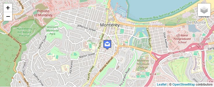 Map of ZIP Code 93942 in Monterey, CA — click to open interactive map