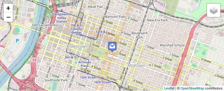 Map of ZIP Code 94203 in Sacramento, CA — click to open interactive map