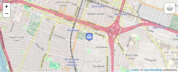 Map of ZIP Code 94284 in Sacramento, CA — click to open interactive map