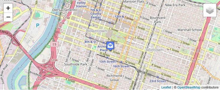 Map of ZIP Code 94288 in Sacramento, CA — click to open interactive map