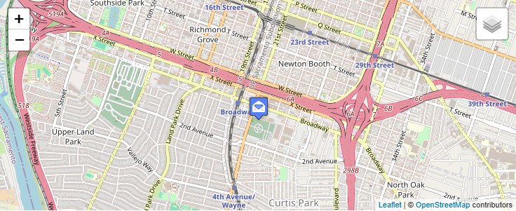 Map of ZIP Code 94293 in Sacramento, CA — click to open interactive map