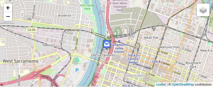 Map of ZIP Code 94296 in Sacramento, CA — click to open interactive map
