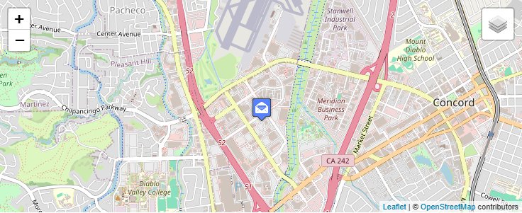 Map of ZIP Code 94524 in Concord, CA — click to open interactive map