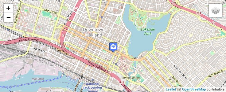 Map of ZIP Code 94604 in Oakland, CA — click to open interactive map