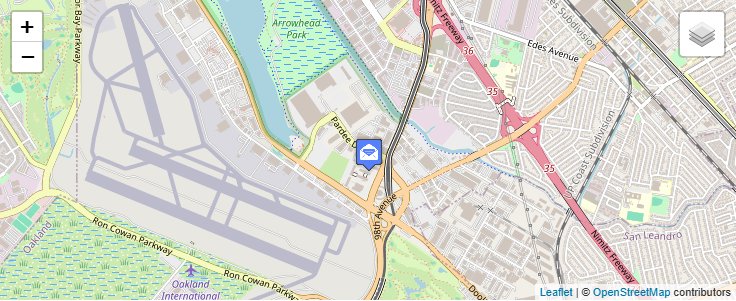 Map of ZIP Code 94614 in Oakland, CA — click to open interactive map