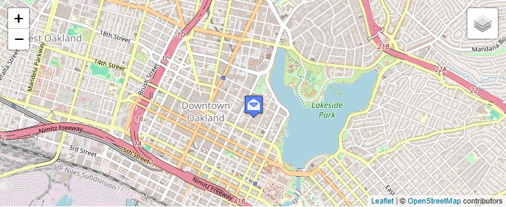 Map of ZIP Code 94649 in Oakland, CA — click to open interactive map