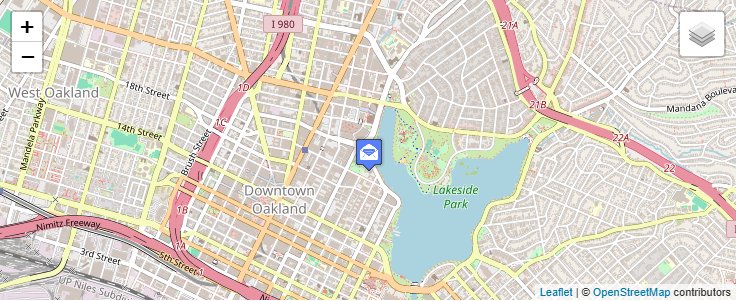Map of ZIP Code 94666 in Oakland, CA — click to open interactive map