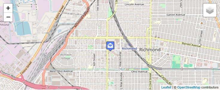 Map of ZIP Code 94802 in Richmond, CA — click to open interactive map