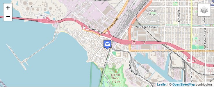 Map of ZIP Code 94807 in Richmond, CA — click to open interactive map