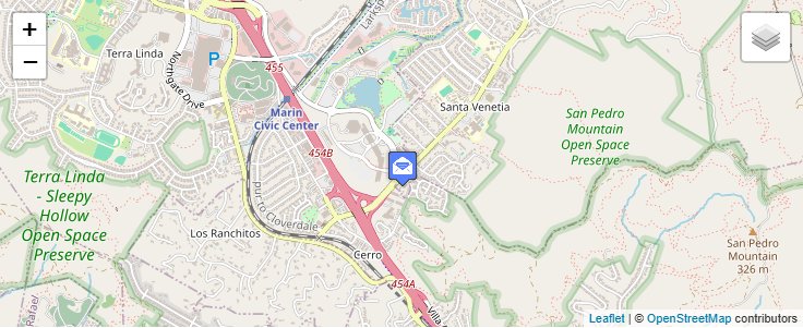 Map of ZIP Code 94913 in San Rafael, CA — click to open interactive map