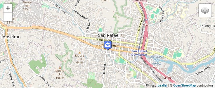 Map of ZIP Code 94915 in San Rafael, CA — click to open interactive map