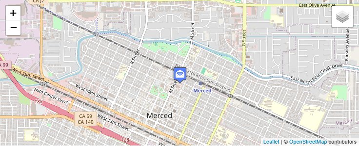 Map of ZIP Code 95344 in Merced, CA — click to open interactive map
