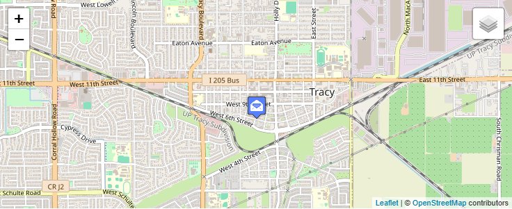 Map of ZIP Code 95378 in Tracy, CA — click to open interactive map