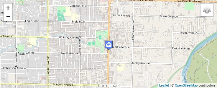 Map of ZIP Code 95609 in Carmichael, CA — click to open interactive map