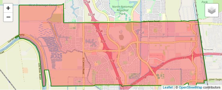 ZIP Code 95834 - Sacramento, California | Map, Demographics