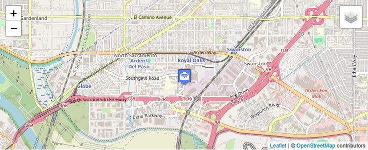 Map of ZIP Code 95852 in Sacramento, CA — click to open interactive map