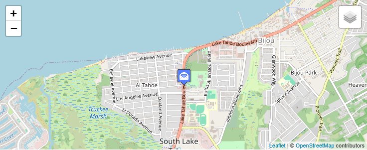 Map of ZIP Code 96152 in South Lake Tahoe, CA — click to open interactive map