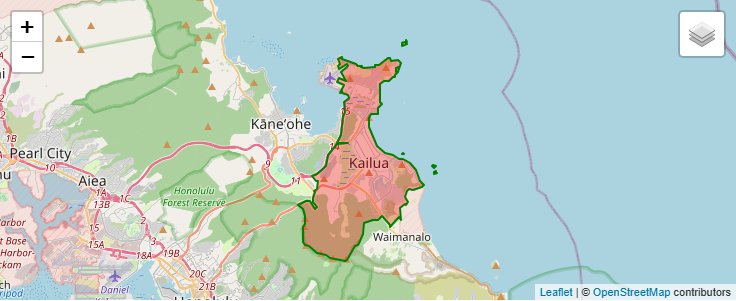 ZIP Code 96734 - Kailua, Hawaii | Map, Demographics, Income