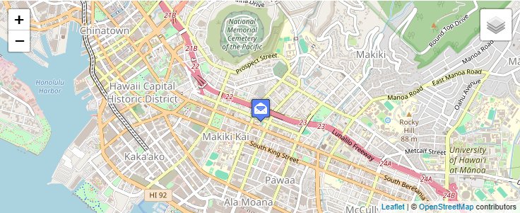 Map of ZIP Code 96823 in Honolulu, HI — click to open interactive map