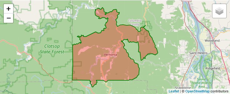 ZIP Code 97064 - Vernonia, Oregon | Map, Demographics, Income