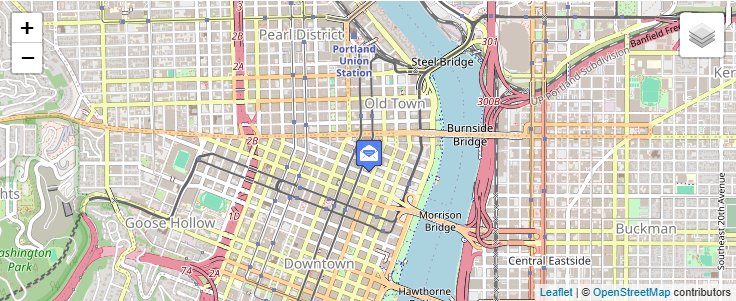Map of ZIP Code 97240 in Portland, OR — click to open interactive map